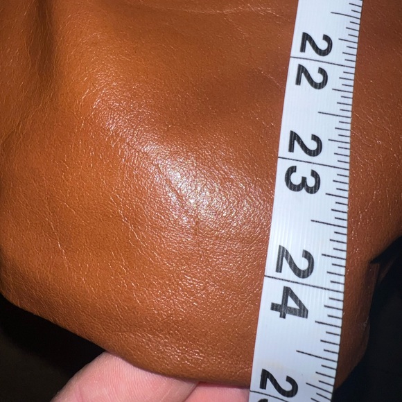 Vintage Miss Simone Brown Leather Jacket Women’s Size 8 Belted 70’s blazer - Picture 9 of 9